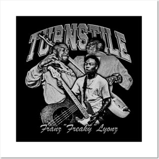 TURNSTILE - Franz Lyonz Fanart B&W Vintage Retro Posters and Art